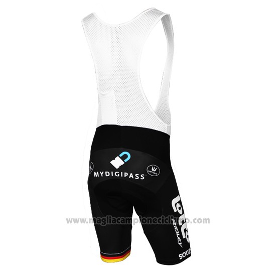 2017 Abbigliamento Ciclismo Lotto Soudal Campione Germania Manica Corta e Salopette
